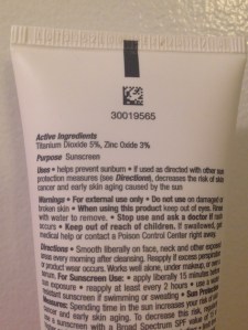 Sunscreen ingredients zinc and titanium